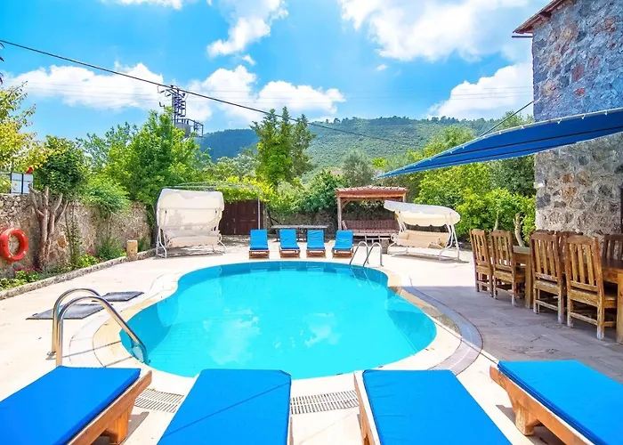 Villa Merkezi Konumda özel Havuzlu Taş Kinali (Aegean)