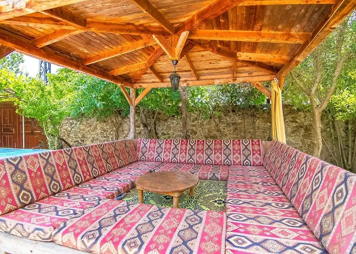 Villa Merkezi Konumda özel Havuzlu Taş