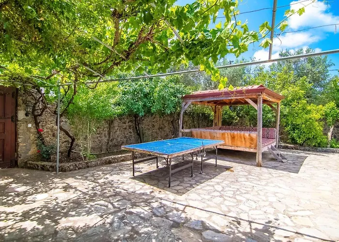 Villa Merkezi Konumda özel Havuzlu Taş